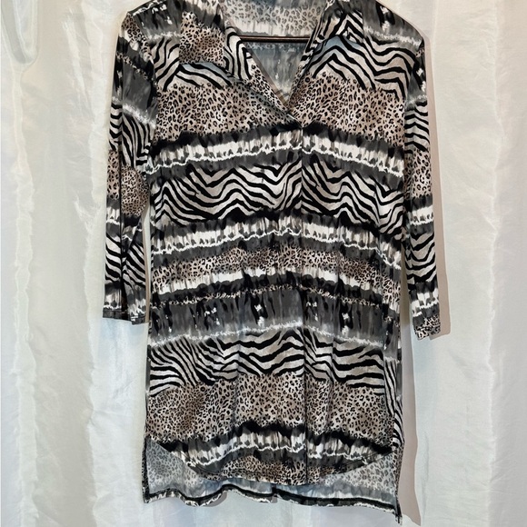 Caribe Animal Print Top – Women’s Small – Made in USA - Picture 1 of 6